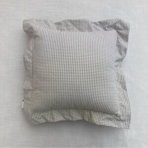 Country Curtains Green and White Checkered Accent Pillow - Made in USA